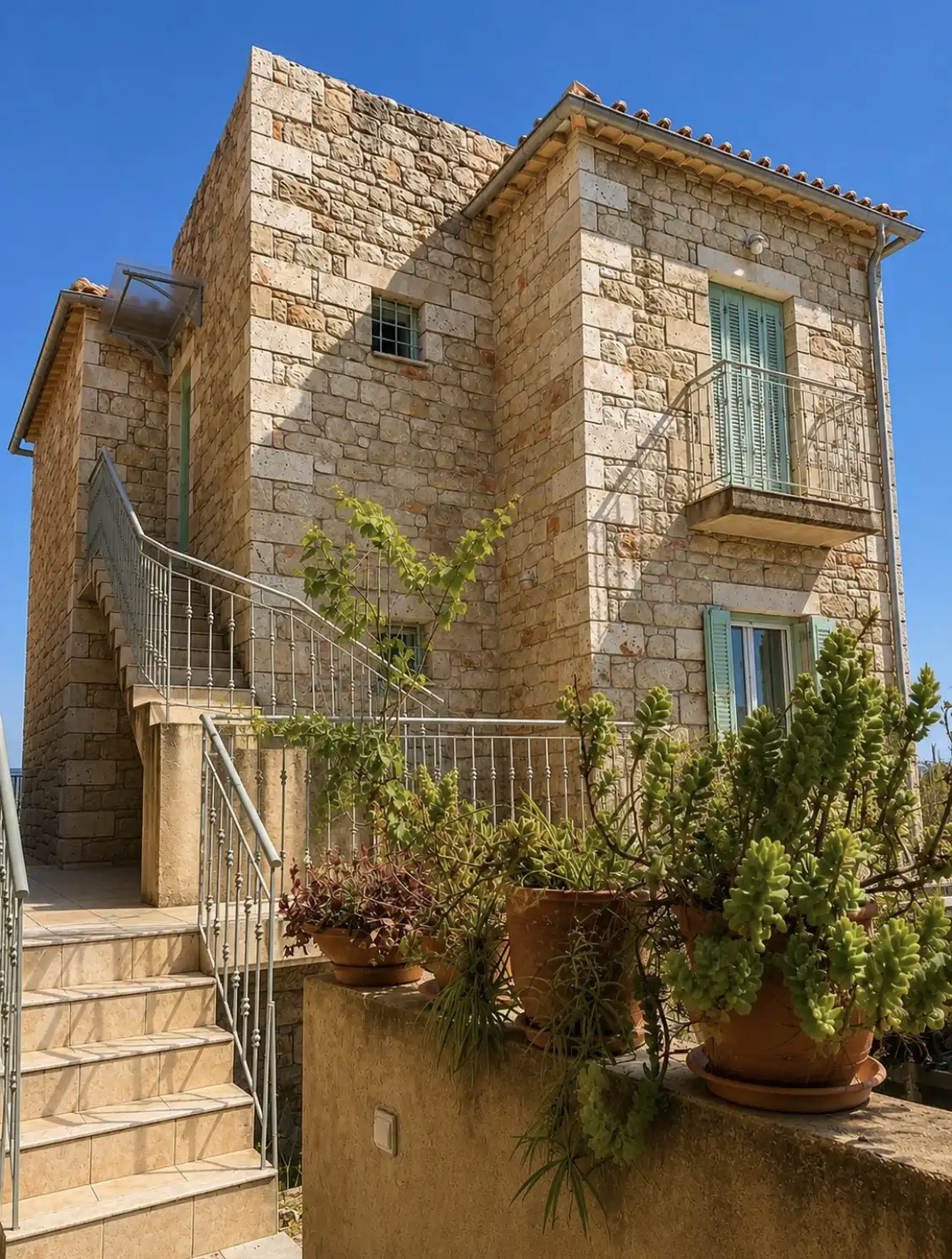 Antonia's Apartments exterior view in Kardamyli Greece